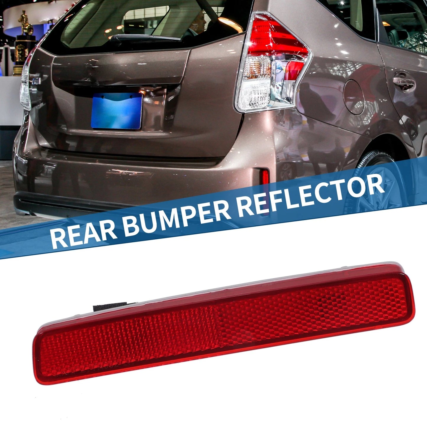 Rear Left Side Bumper Reflector for Toyota Prius (2012–2019)