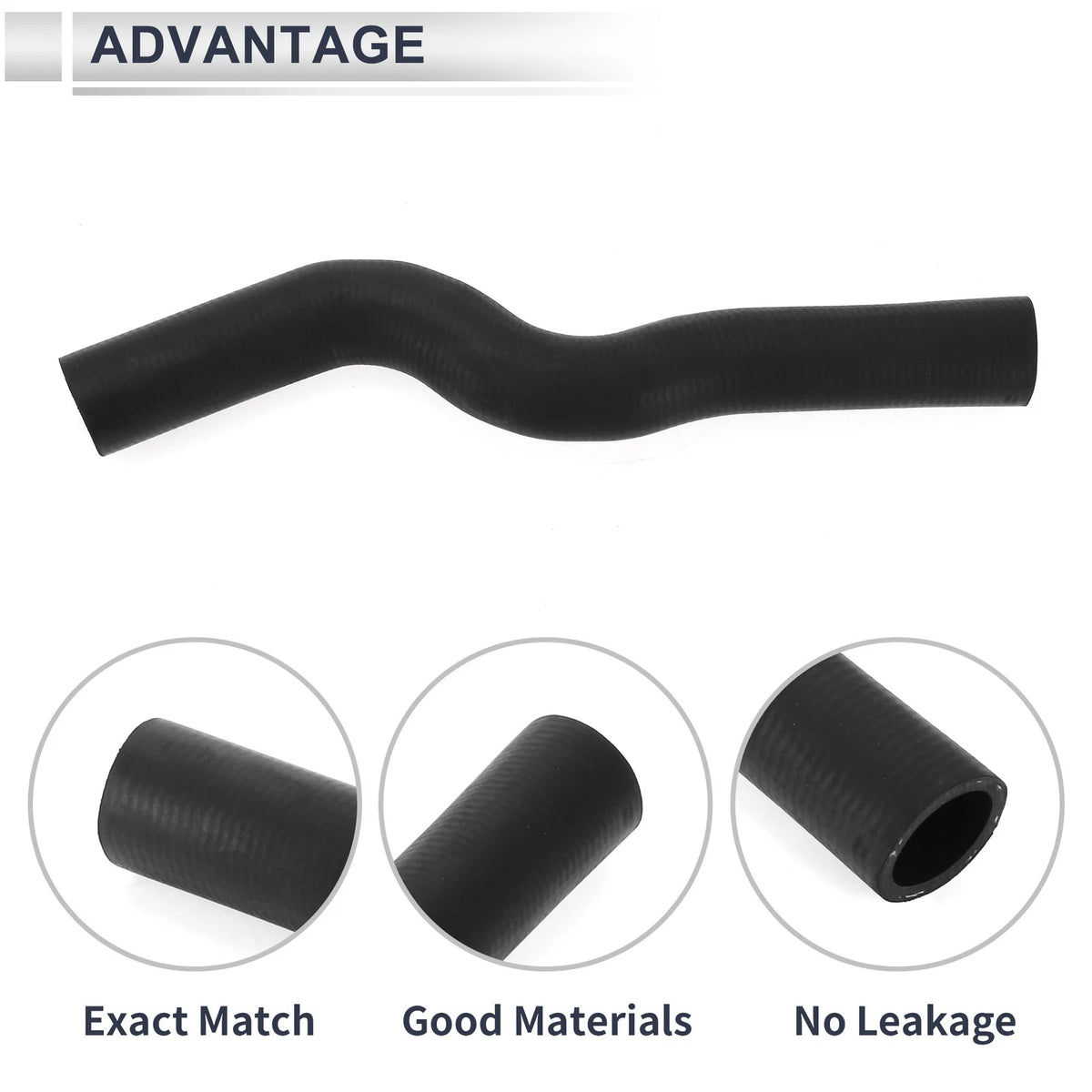 Radiator Coolant Hose for Honda Civic (2006-2011) - Rubber Black 1 Pc