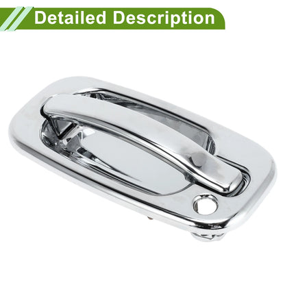 Exterior Door Handle for Chevrolet / GMC Silver Tone Front Left