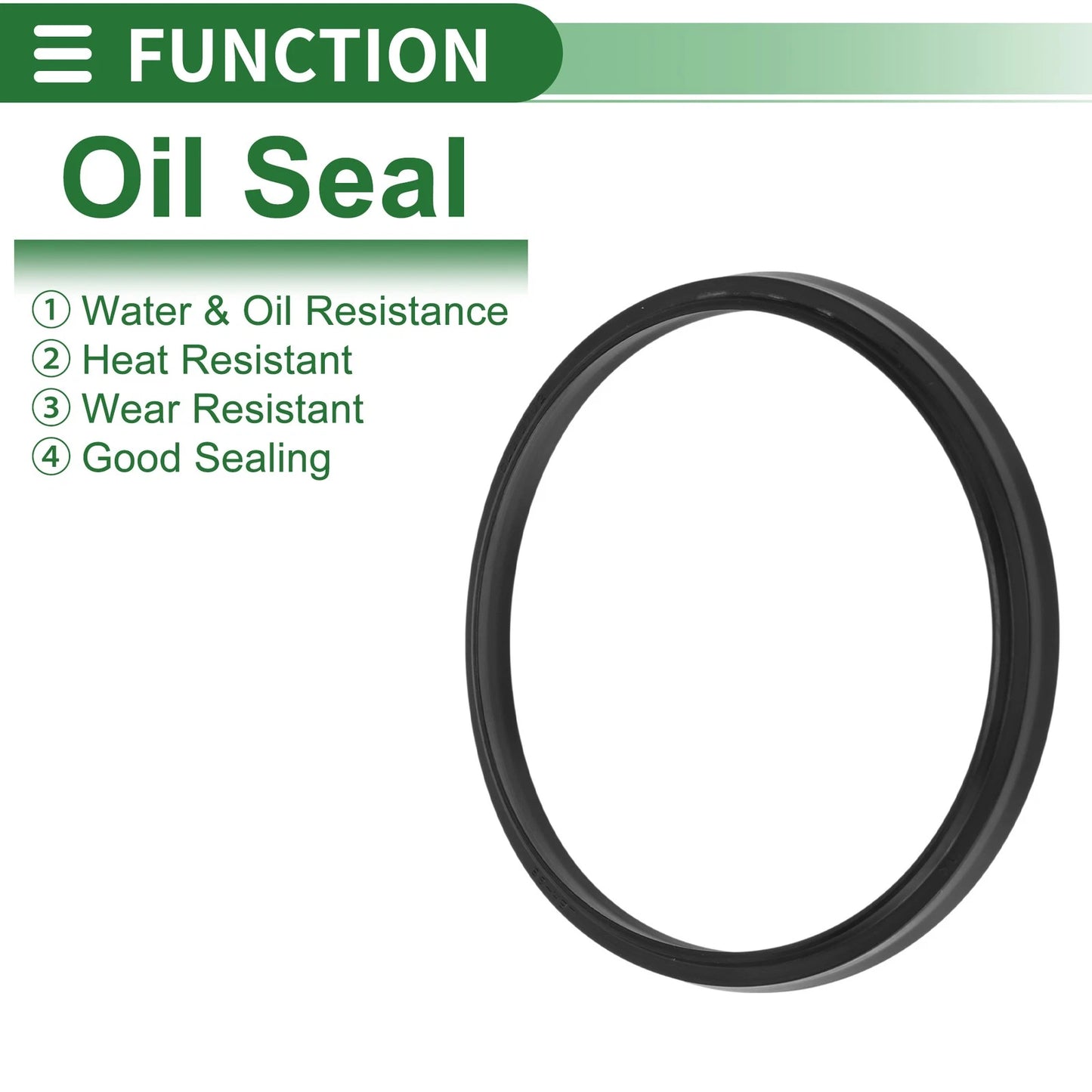 Oil Seal 98x108x6mm NBR Black 5 pcs for Make Model
