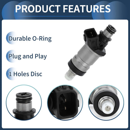 Fuel Injector for Honda Civic EX 1996-1998 1.6L Black 1 Pc