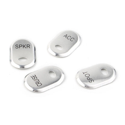 Chrome Brushed Panel Switch Covers for Harley Touring Electra Glide Road Glide