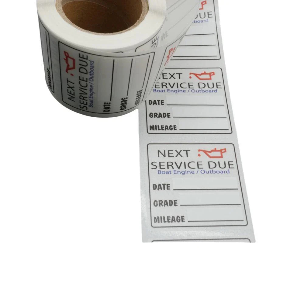 Oil Change Stickers for Car Window (200pcs)