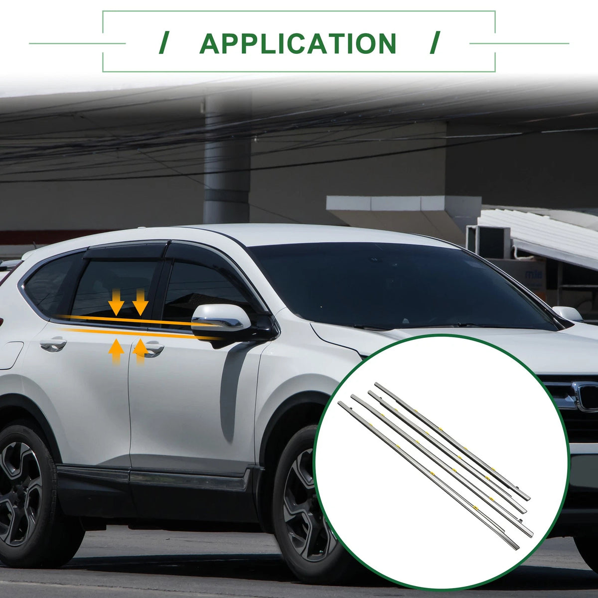 4 x Weatherstrip Window Seal for Honda CR-V (2017-2020) PVC
