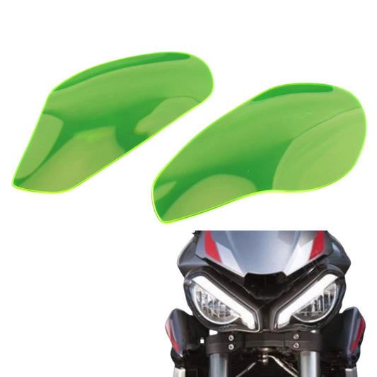 2 x Green Headlight Guard Lens for Triumph 765R 765RS (2020-2024)