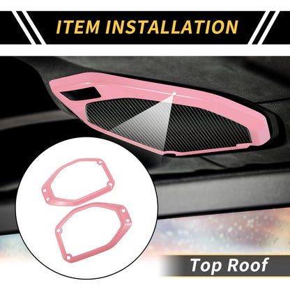 Roof Speaker Audio Frame Cover Trim for Jeep Gladiator JT (2020-2024) - Pink