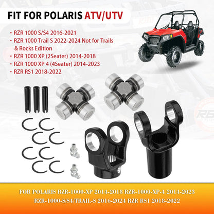 Front Prop Shaft Yoke & U-Joint 2 x Sides for RZR XP 1000 XP4 1000 (2014-2019)