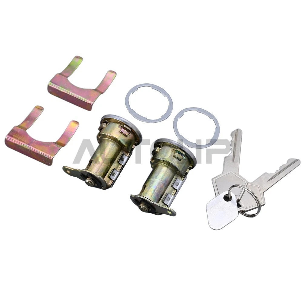 2 x Door Lock Cylinder with Key for Dodge D100 D200 D300 (1968–1974)