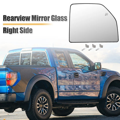 Heated Upper Towing Mirror Glass for Ford Passenger Side