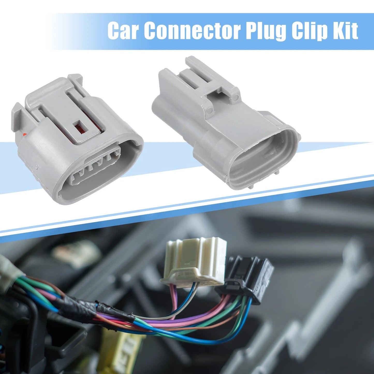 1 x 3 Pin TS Alternator Connector Male and Female Adapter for Toyota