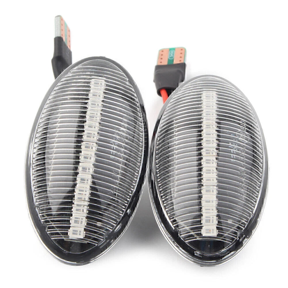 LED Clear Dynamic Side Marker Lights for Mini Cooper R50 R52 R53 (2002-2008)