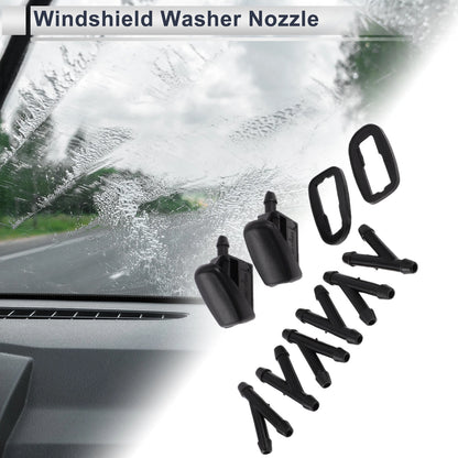 Windshield Washer Nozzle & 6 x Hose Connectors for Ford (2015-2023)