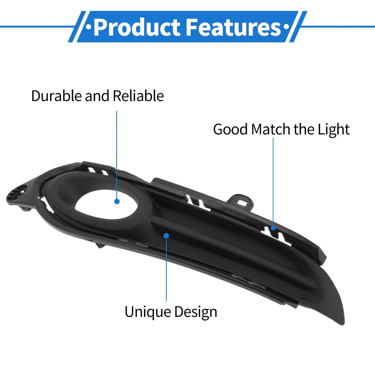 Front Left Fog Light Grill for Honda HR-V (2015-2019)