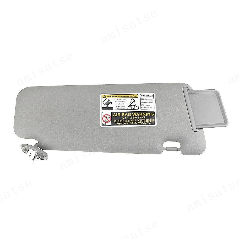 Left Driver Side Sun Visor with Vanity Light for Toyota Highlander (2008-2013)
