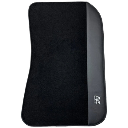 Black Floor Mats for Rolls Royce Cullinan (2018-2023) - AutoWin Leather 2 x