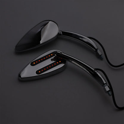 Chrome Mirrors Pair with Indicators for Harley Sportster XL (2004-2023)