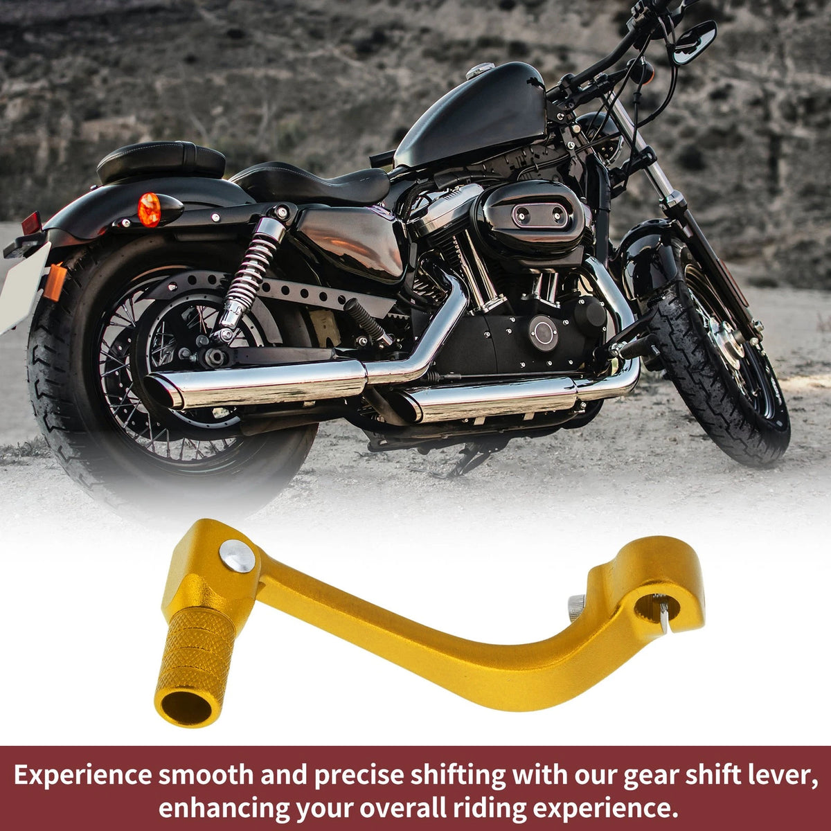 Folding Motorcycle Gear Shifter Lever for Honda CRF110F (2013-2018) Gold