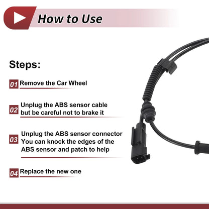 ABS Wheel Speed Sensor for Jeep Cherokee (2014-2023)
