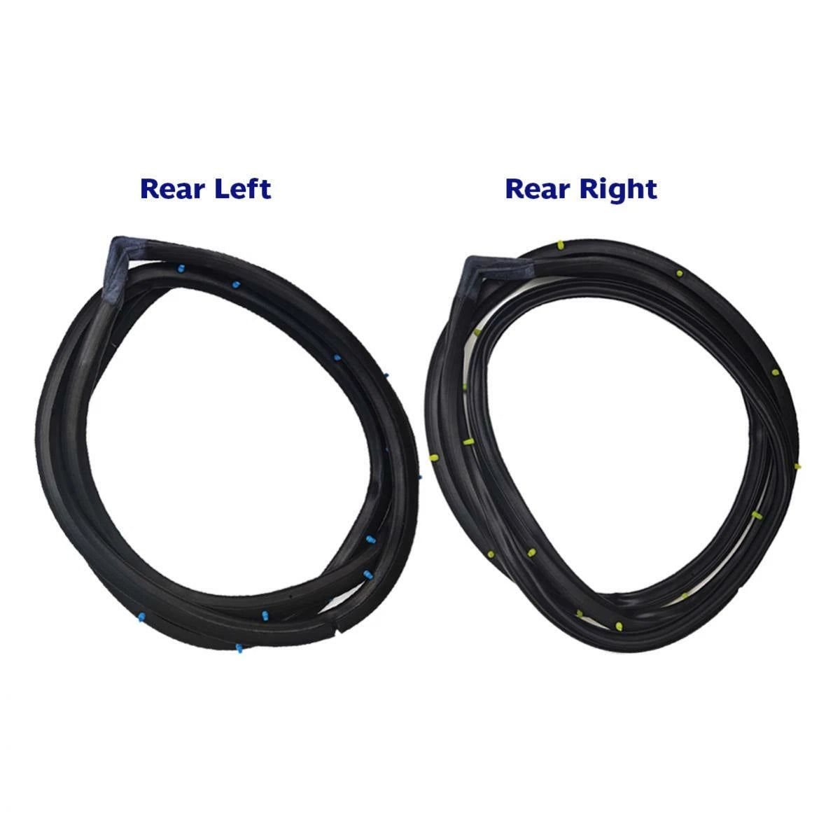 Door Rubber Weatherstrip Seal Rear LH RH Fits Datsun Sunny B310 4D Sedan 77-81