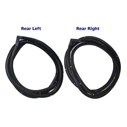 Door Rubber Weatherstrip Seal Rear LH RH Fits Datsun Sunny B310 4D Sedan 77-81