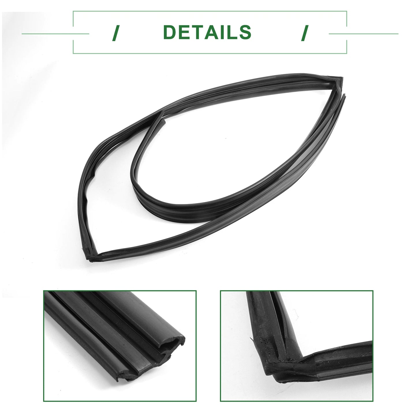 Rear Right Door Window Seal Strip for Honda Civic (2016-2021)