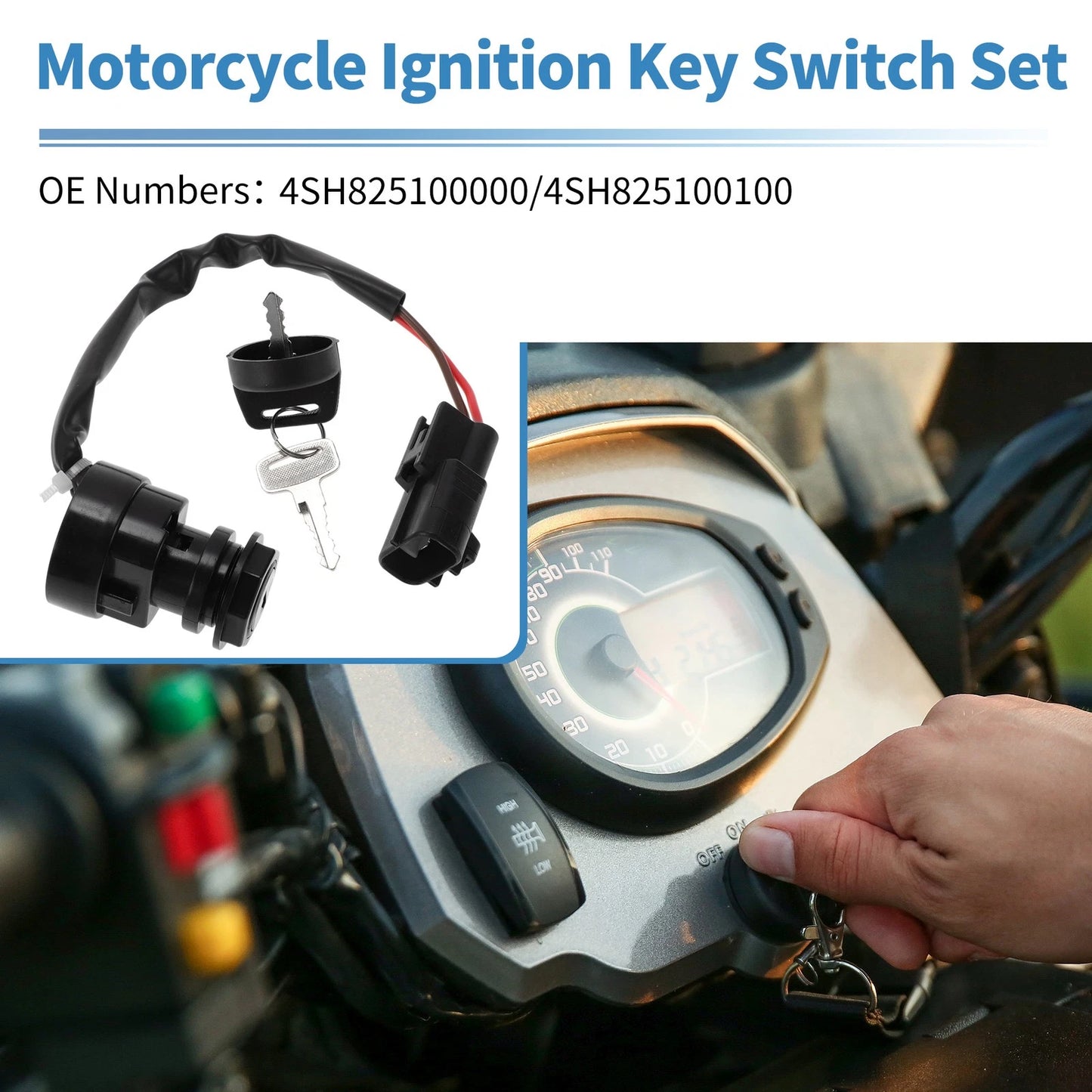 Ignition Key Switch for Yamaha RAPTOR 700 (2009–2020)