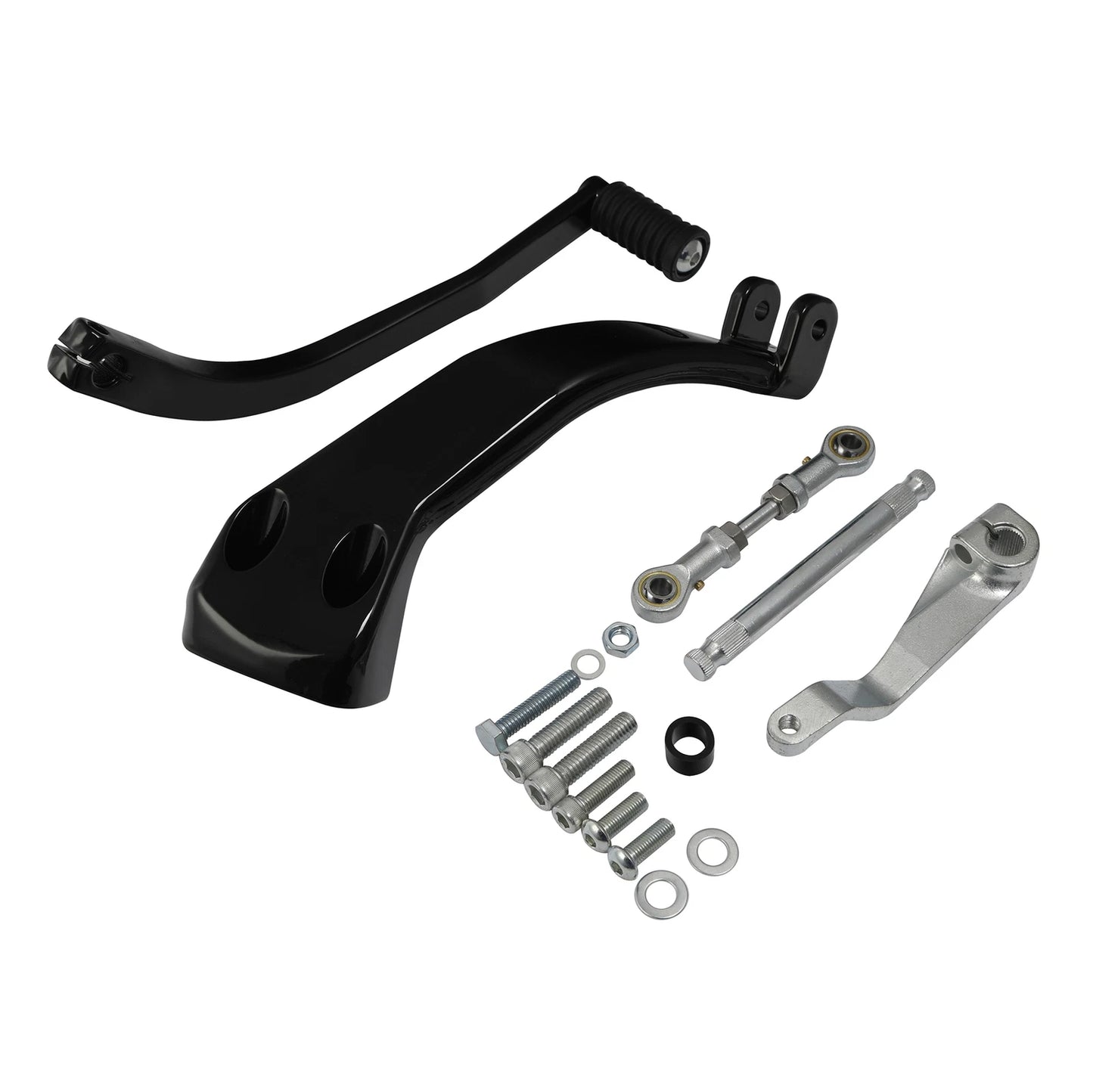 Black Mid Controls Shift Side Kit for Harley Fat Bob Sport Glide (2018-2025)
