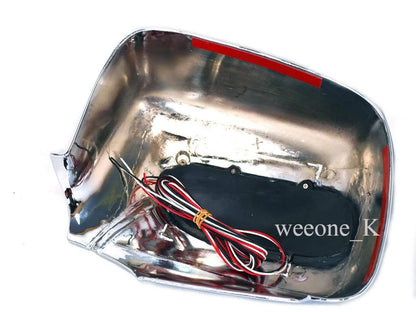 LED Chrome Mirror Cover Trim for Isuzu D-Max I-370 (2002-2006)