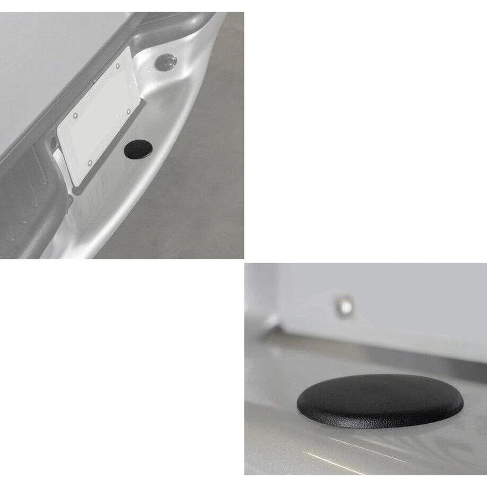 Black Round Rear Bumper Tailgate Step Pad Cover for Ford F150 F250 (2017-2023)