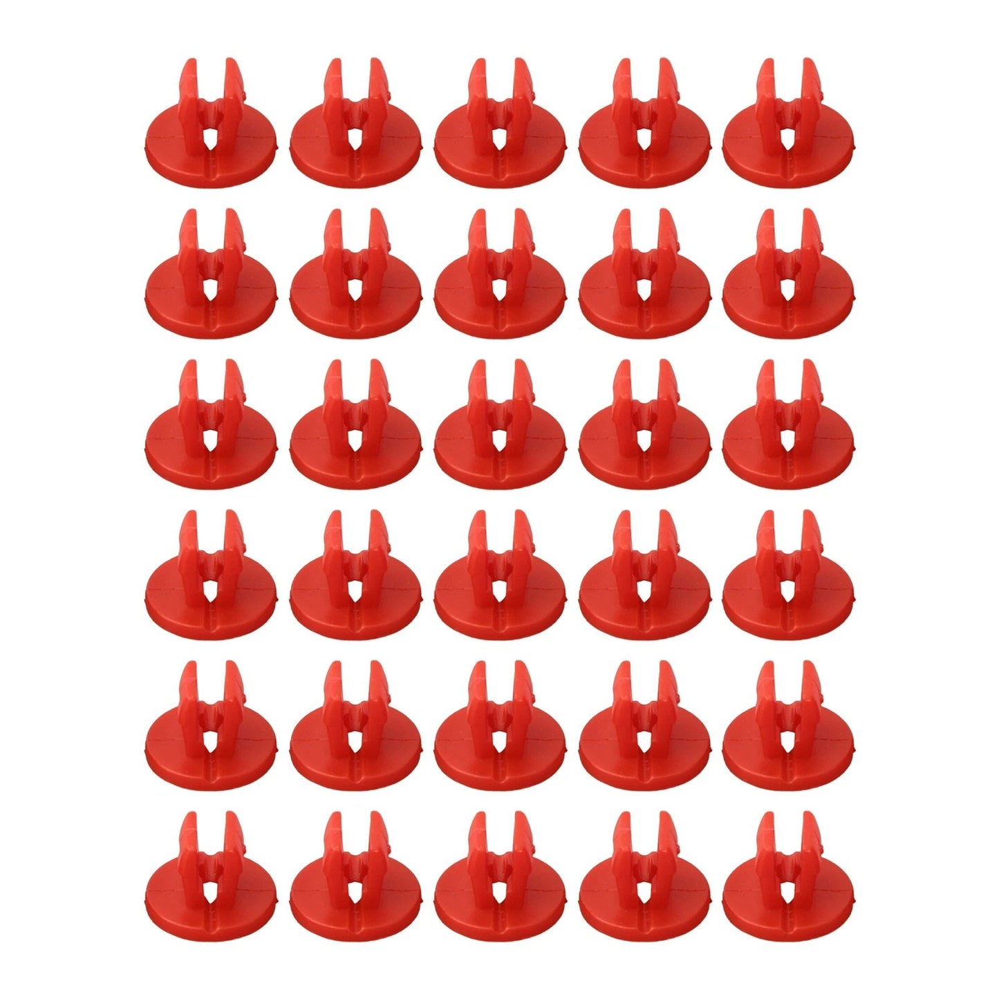 Under-Body Shield Nut Set 30 pcs Snap Red for Ford