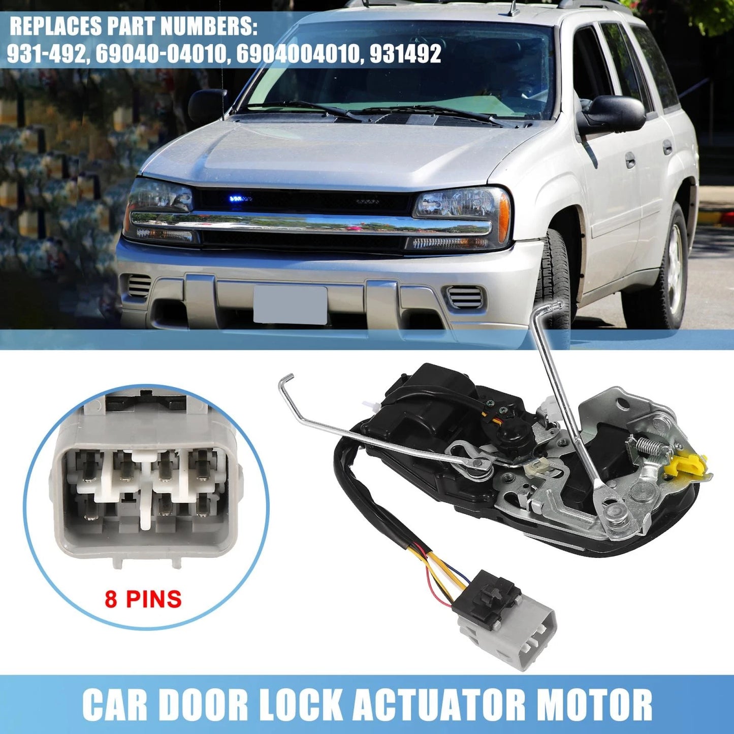 Front Left Side Door Lock Actuator Motor for Toyota Tacoma (1998–2004)