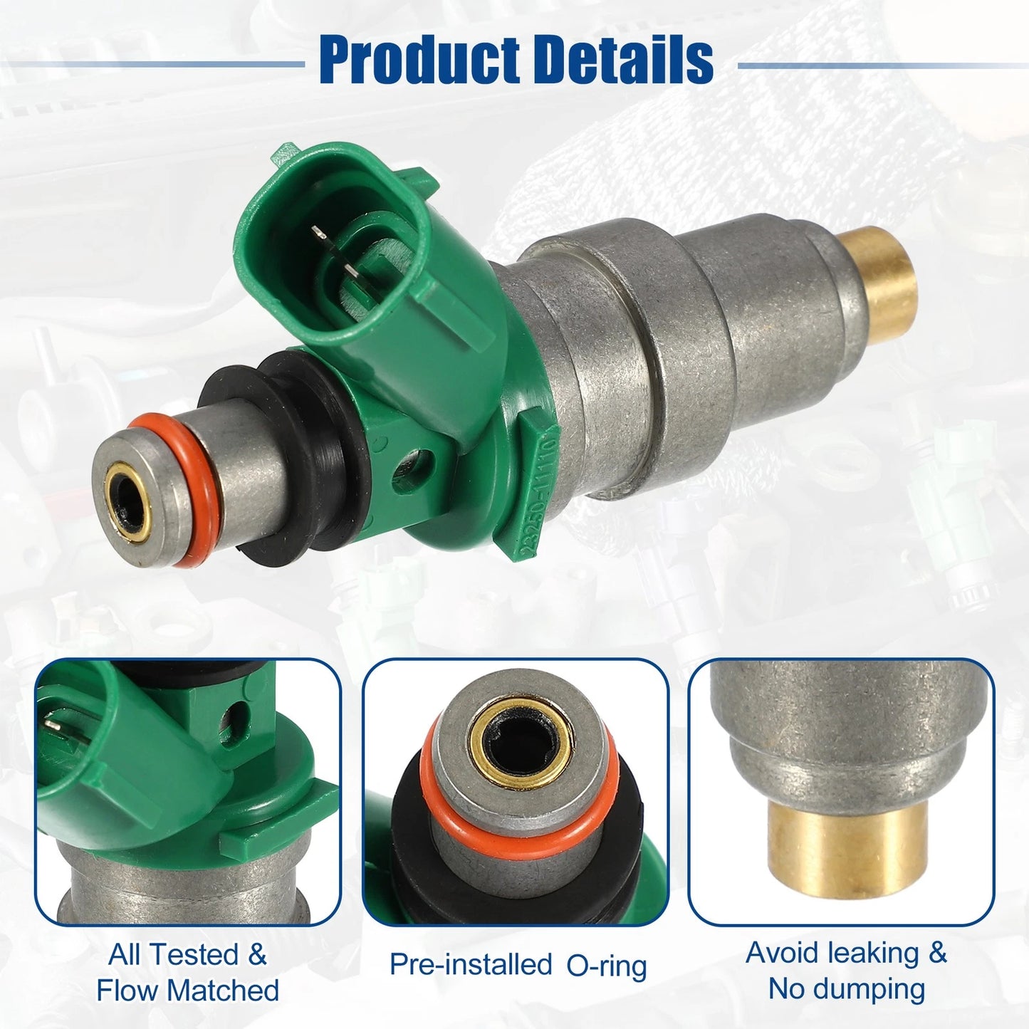 4 x Fuel Injector Nozzles for Toyota Paseo 1.5L (1994-1999)