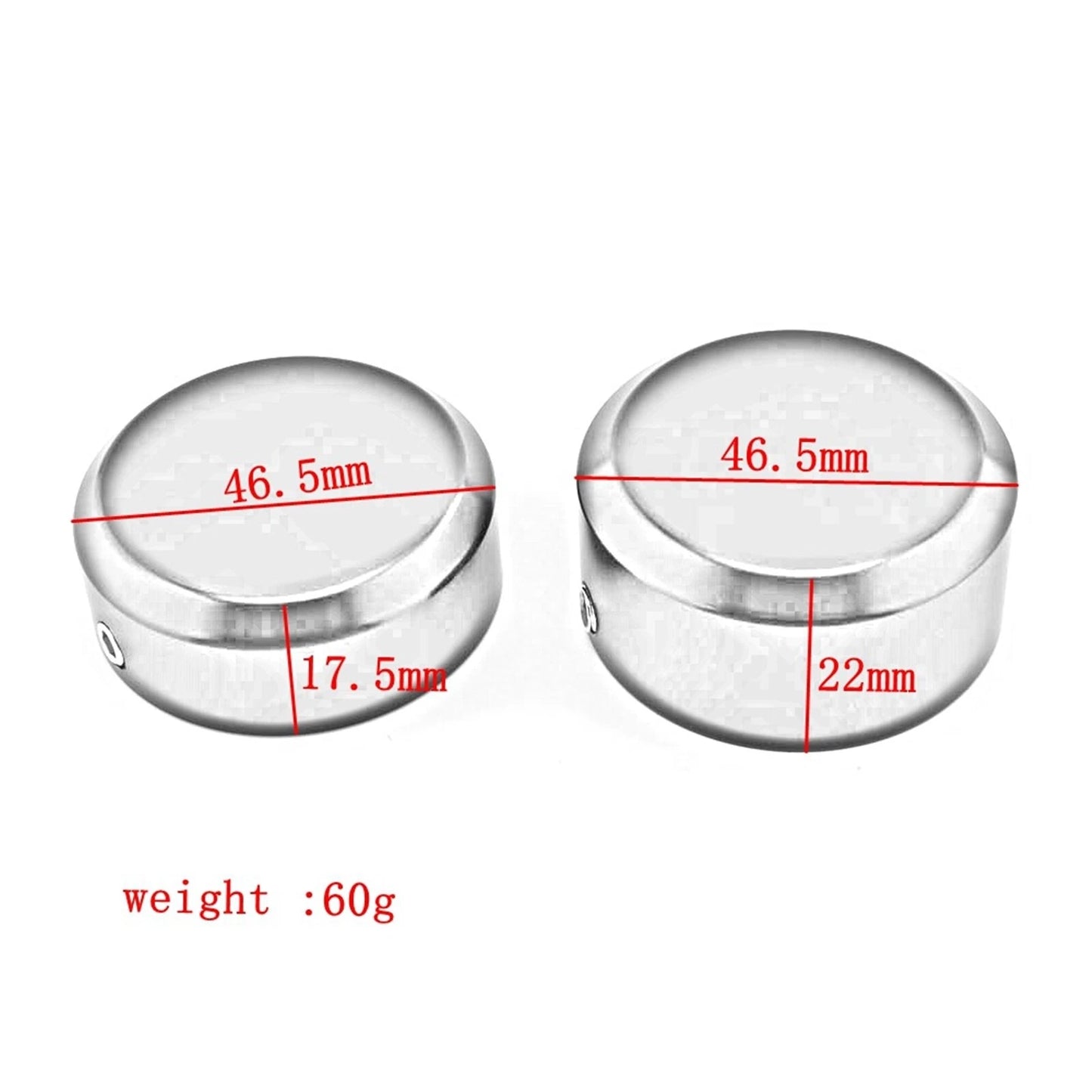 Chrome Rear Wheel Axle Nut Covers for Harley Sportster S 1250 (2021-2023)