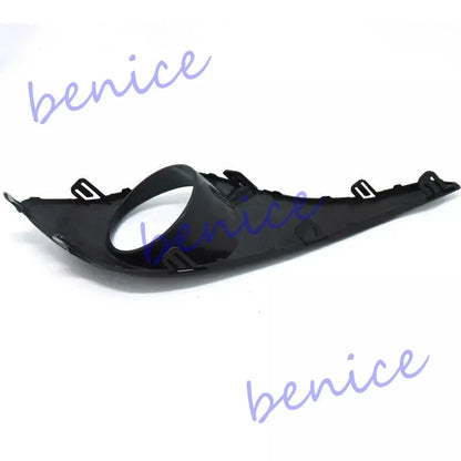 Black Pair Front Bumper Fog Lamp covers Grille for Toyota Highlander (2012–2014)