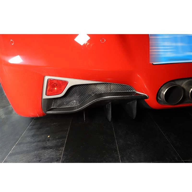 Real Carbon Fiber Rear Lamp Bumper Cover Trim For Ferrari F458 2011-2015
