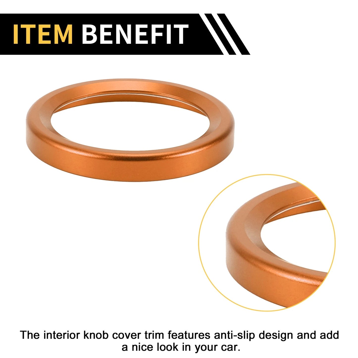 Engine Start Stop Button Cover Ring for Ford Maverick (2022) Orange