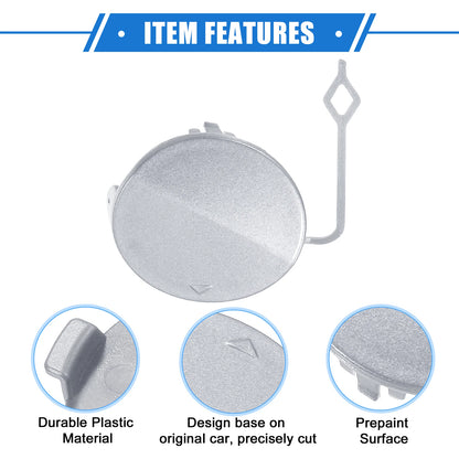 Tow Hook Eye Hole Cover Cap for BMW F32 (2012-2019) - Silver Tone