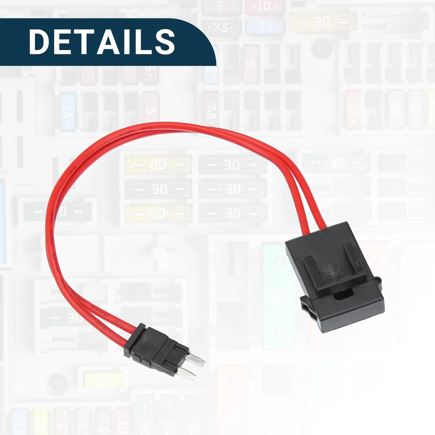 Mini Fuse Holder Tap Adapter 32V 20A for Auto Car (Universal)