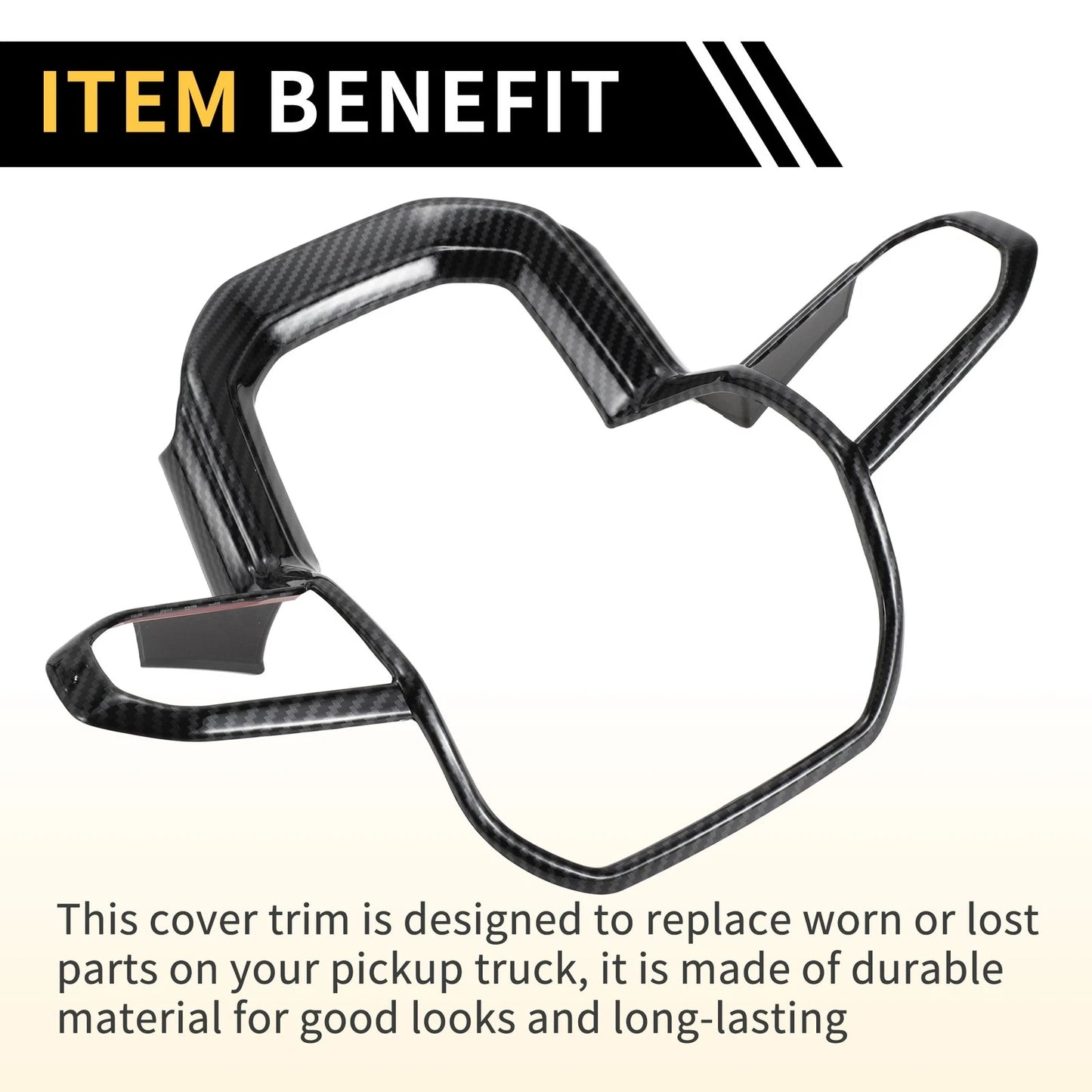 Steering Wheel Cover Trims Carbon Fiber for Chevy Colorado (2023-2024)