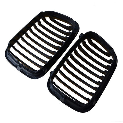 Gloss Black Front Kidney Grille for 1998-2001 BMW E46 Sedan 325i 328i 330i