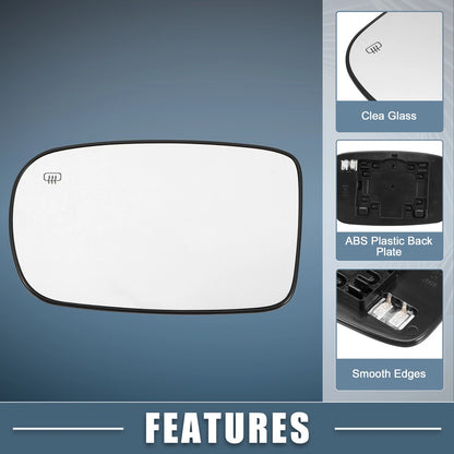 Heated Mirror Glass for Chrysler 200 Left Driver Side (2011-2016)
