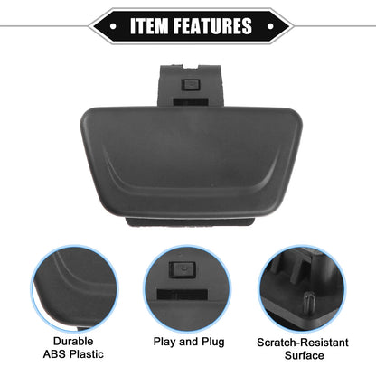 Glove Box Lid Latch Lock Handle Cover for Ford Fiesta (2011-2019) Black