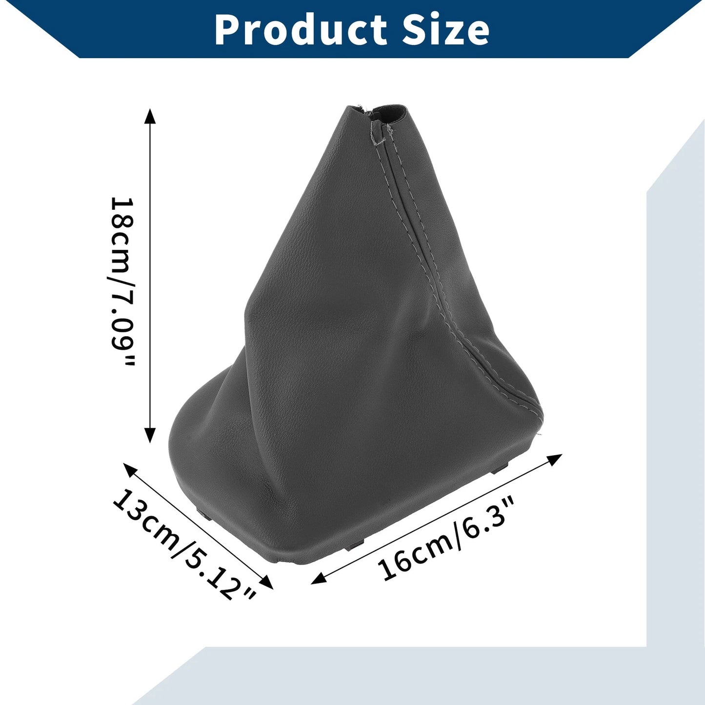1 Pc Grey Leather Gear Shift Gaiter for BMW E60 E61 (2004-2008)
