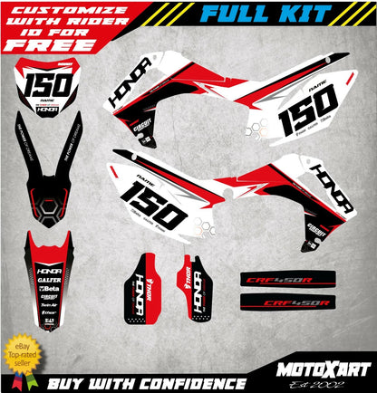 Full Custom Graphics Sticker Kit for Honda CRF 450 (2013-2016)