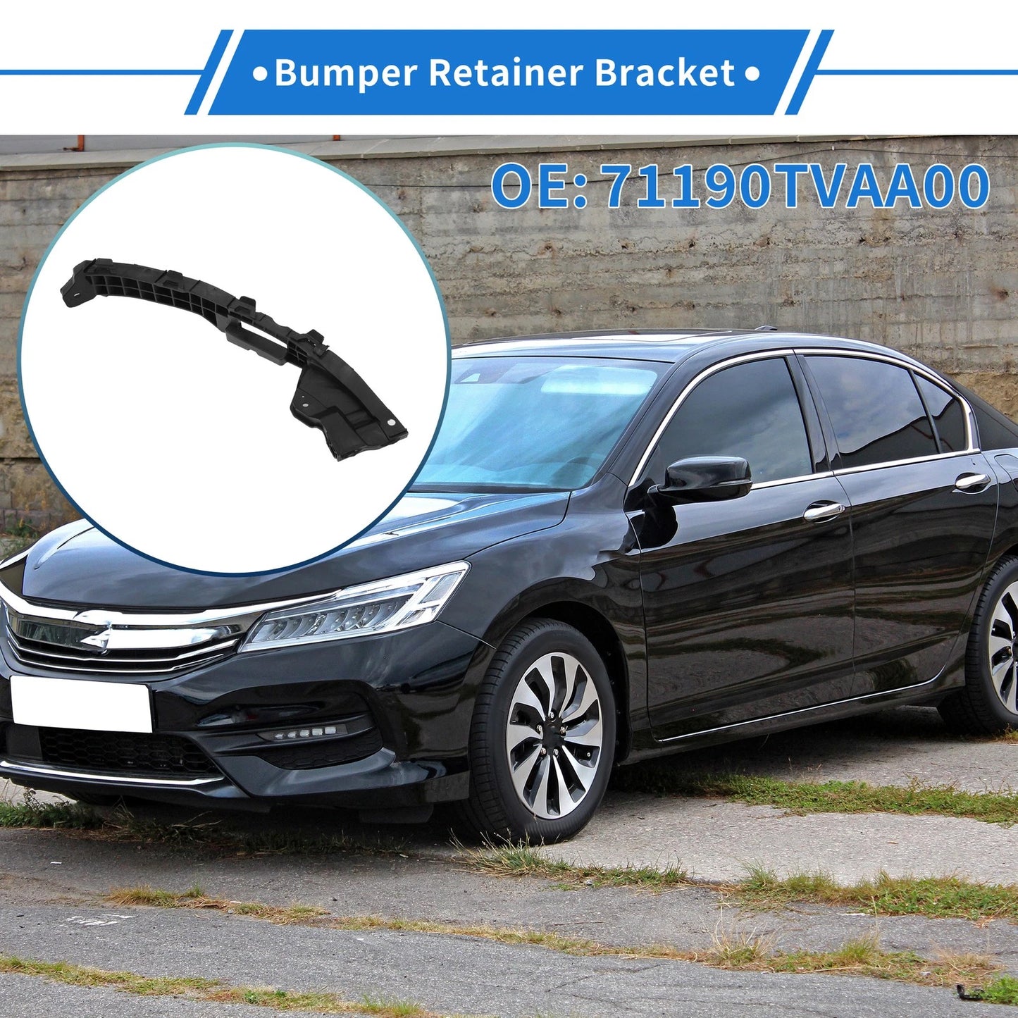 Front Left Bumper Retainer Bracket for Honda Accord (2018-2019)