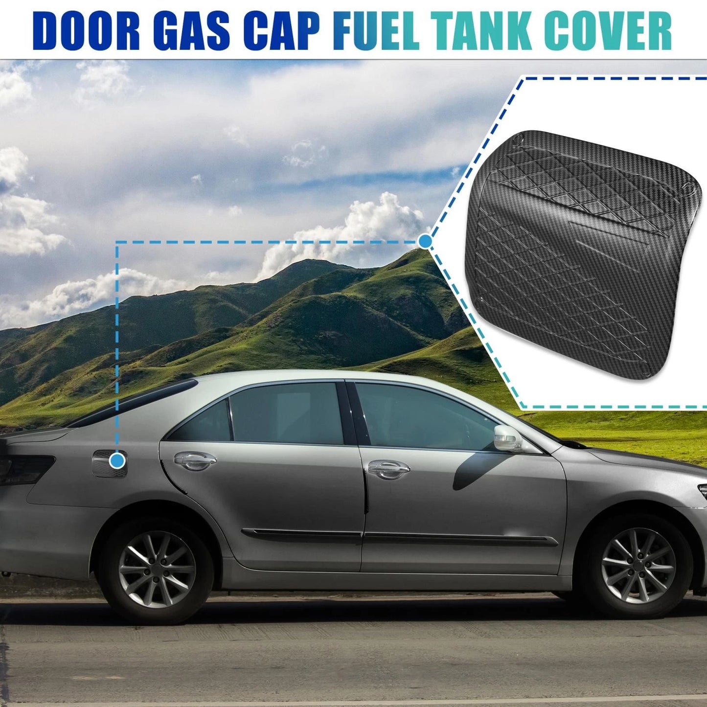 Rear Right Fuel Tank Cover Door Gas Filler Cap for Toyota Camry (2018–2020)