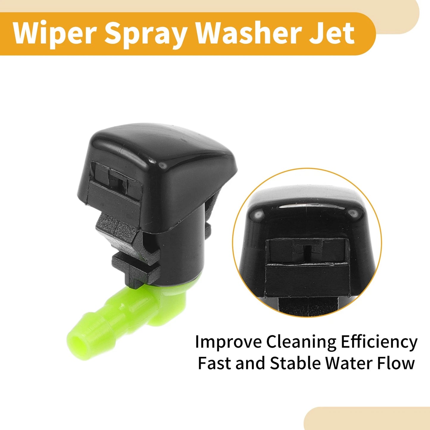Windshield Washer Nozzle Kit for Ford Edge 2011-2014 (2 x Gaskets)