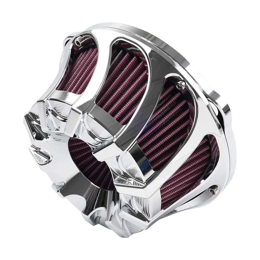 Chrome Air Cleaner Intake Filter Kit for Harley Sportster XL883 XL1200 (1991+)