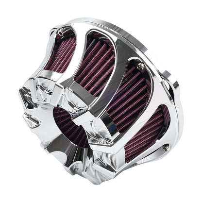 Chrome Air Cleaner Intake Filter Kit for Harley Sportster XL883 XL1200 (1991+)