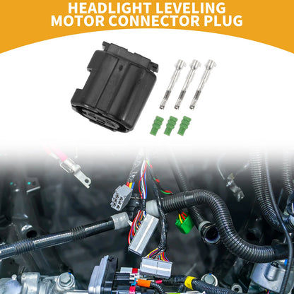 3 Pin Headlight Leveling Motor Connector Plug for Toyota